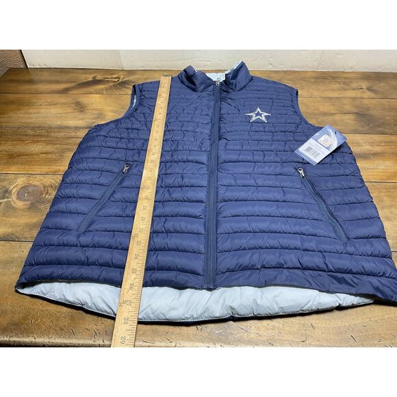 NFL Dallas Cowboys Puffer Vest Youth XL NFL Football Team Apparel Unisex NWT - Picture 7 of 12